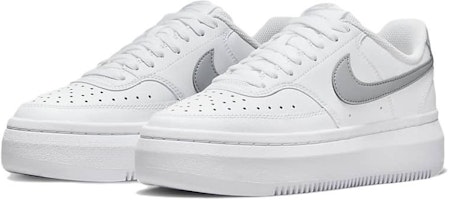 (W) Nike Court Vision Alta 'Putih Metallic Platinum' DM0113-101 Shop (W) Nike Court Vision Alta 'Putih Metallic Platinum' DM0113-101