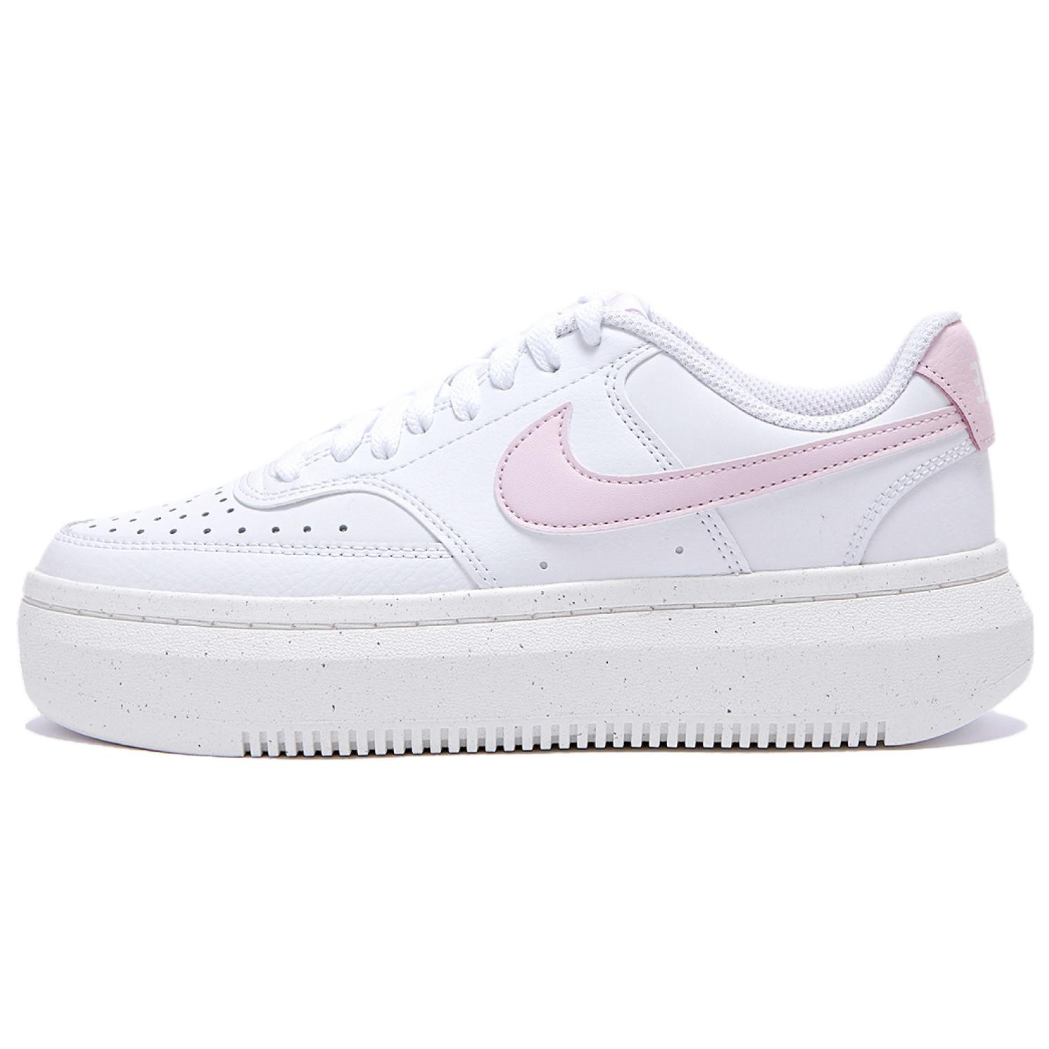 (Women) Nike Court Vision Alta Low-Top Sneakers White/Pink Casual Comfort. DZ5394-105