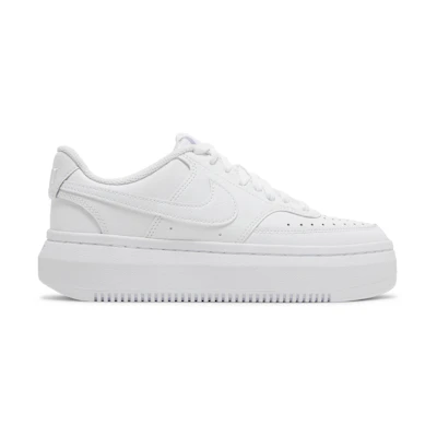 (W) Nike Court Vision Alta Low 'Triple White'
