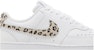 (W) Nike Court Vision Low 'Leopard Swoosh - Putih' DD9665-100