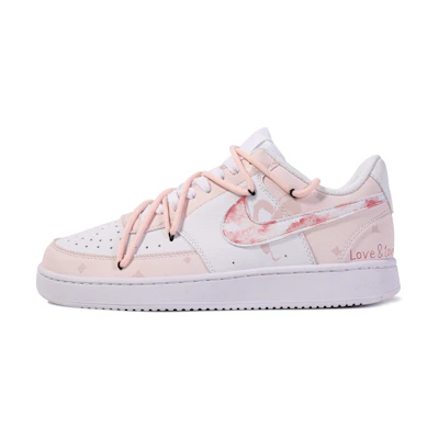 (W) Nike Court Vision Low 'Pink Fade Graffiti'