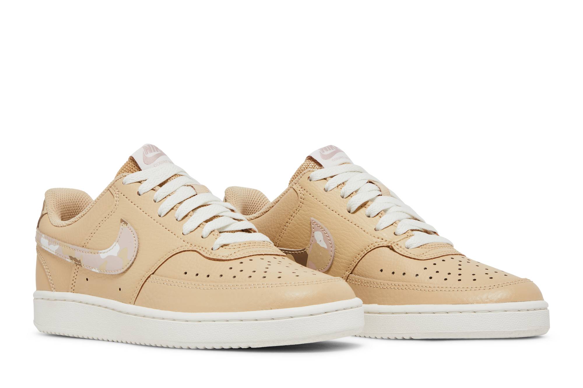 Cheap (W) Nike Court Vision Low 'Sesame Camo' Sepatu Pria DX3734-200