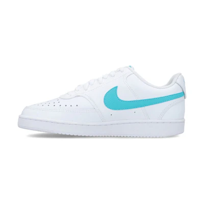 (W) Nike Court Vision Low Shoes For White/Navy