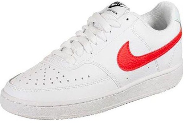 (W) Nike Court Vision Low 'Putih Crimson Cerah' CD5434-106 Lookbook (W) Nike Court Vision Low 'Putih Crimson Cerah' CD5434-106