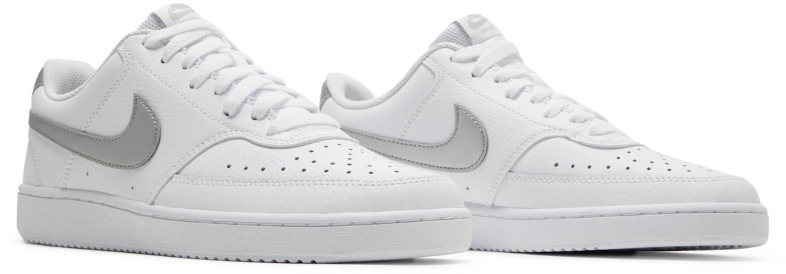 (Women) Nike Court Vision Low 'White Metallic Silver' CD5434-111 Cheap (Women) Nike Court Vision Low 'White Metallic Silver' CD5434-111