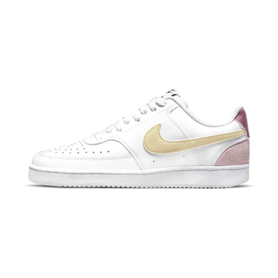 (W) Nike Court Vision Low 'White Pink Yellow'