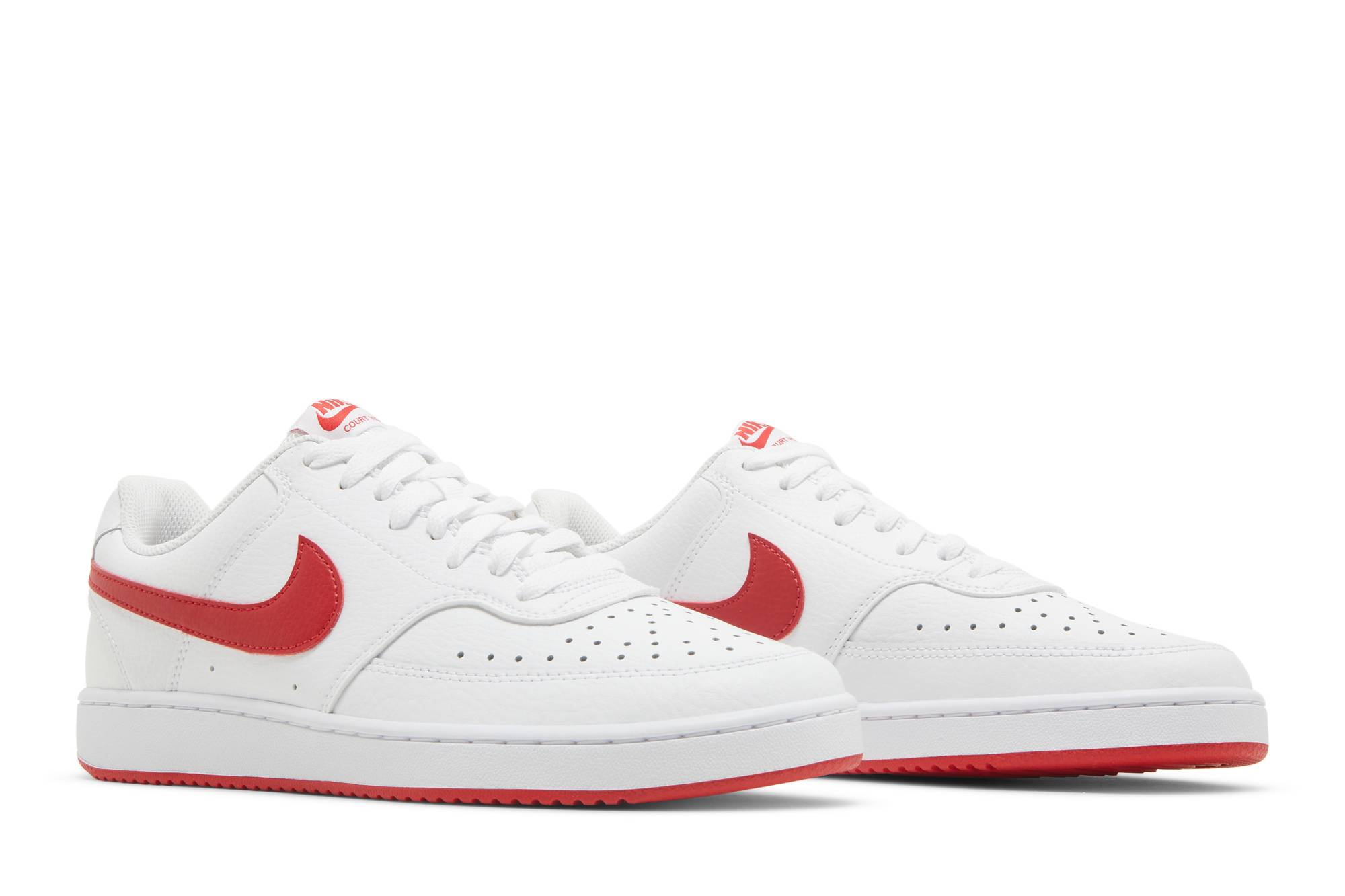 Cheap (W) 耐克Court Vision Low '白色大学红' 篮球鞋 CD5434-101