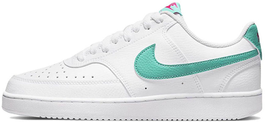 (W) Nike Court Vision Low 'Putih Teal Terang' DR9885-100 Buy (W) Nike Court Vision Low 'Putih Teal Terang' DR9885-100