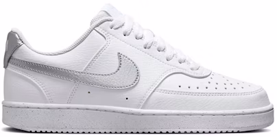 (Women) Nike Court Vision Low Next Nature 'White Metallic Silver' DH3158-108 (Women) Nike Court Vision Low Next Nature 'White Metallic Silver' DH3158-108