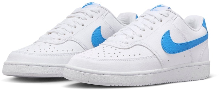 (Women) Nike Court Vision Low Next Nature 'White University Blue' DH3158-107 Lookbook (Women) Nike Court Vision Low Next Nature 'White University Blue' DH3158-107