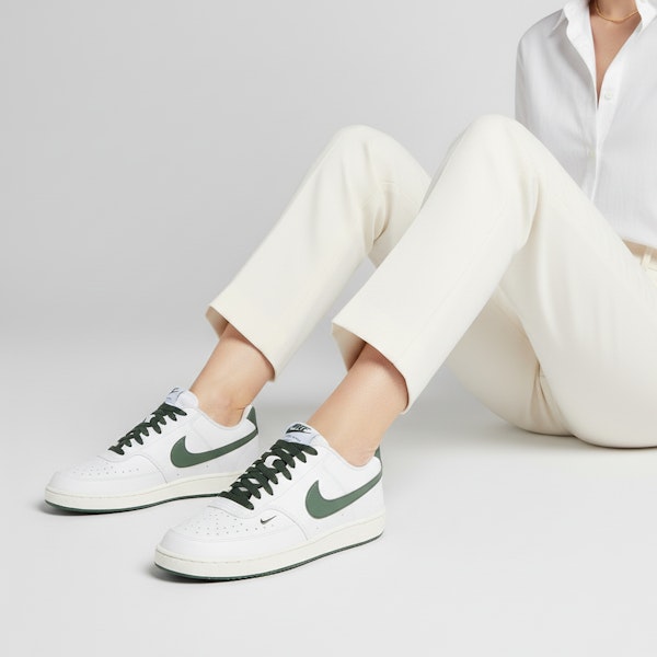 (W) Nike Court Vision Low Next Nature 'Putih Hijau Vintage' FV9952-101 Order (W) Nike Court Vision Low Next Nature 'Putih Hijau Vintage' FV9952-101