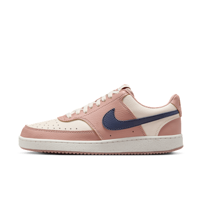 (Women) Nike Court Vision Low Next Nature Particle Pink/Pale Ivory/Metallic Gold/Midnight Navy DH3158-606