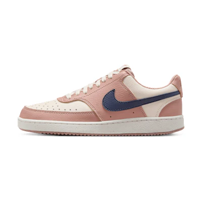 (W) Nike Court Vision Low Next Nature Particle Pink/Pale Ivory/Metallic Gold/Midnight Navy