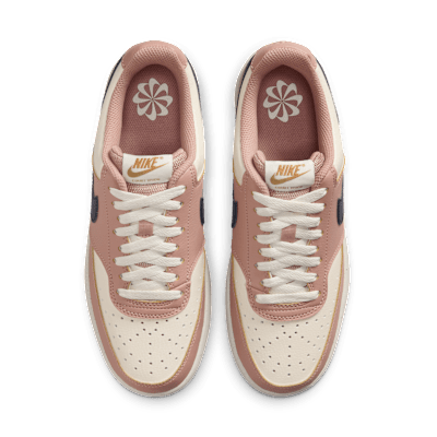 Shop (W) Nike Court Vision Low Next Nature Pink/Ivory/Gold/Navy Perempuan DH3158-606