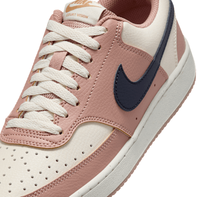 Sizing (W) Nike Court Vision Low Next Nature Pink/Ivory/Gold/Navy Perempuan DH3158-606