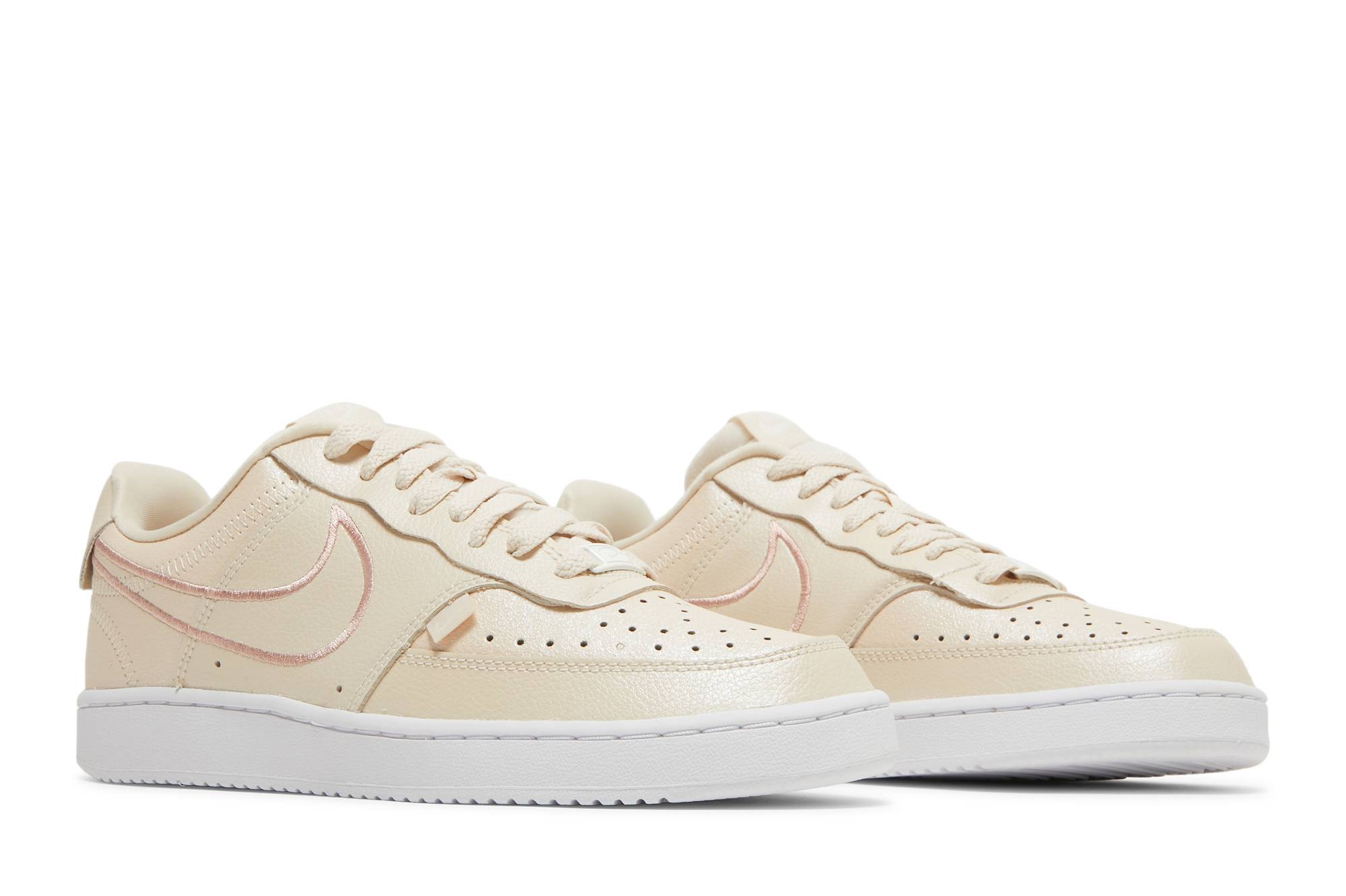 Cheap Nike Court Vision Low 防滑耐磨 低筒 板鞋 女款 裸粉色