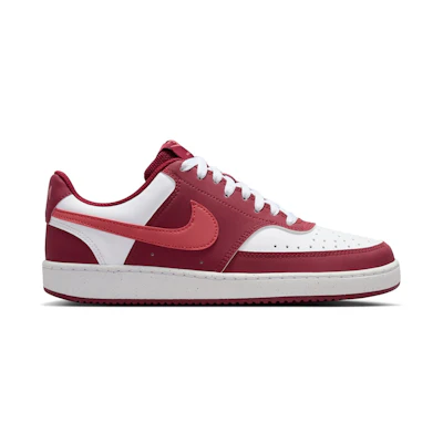 (W) Nike Court Vision Low Team Red White Adobe