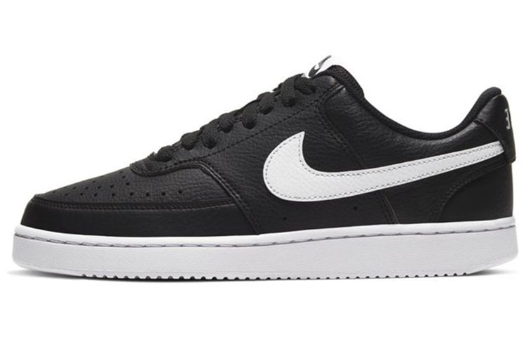 (W) Nike Court Vision Low-Top Sneakers Black/White
