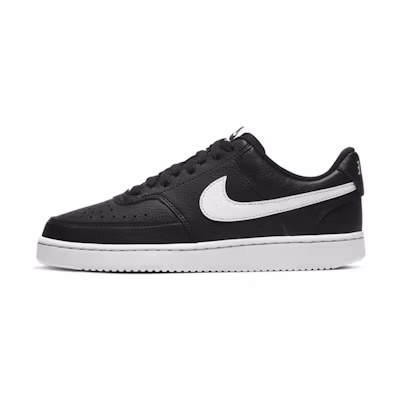 (W) Nike Court Vision Low-Top Sneakers Black/White