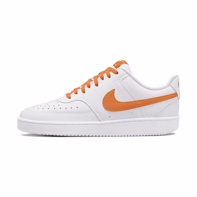 (W) Nike Court Vision Low-Top Sneakers White/Orange