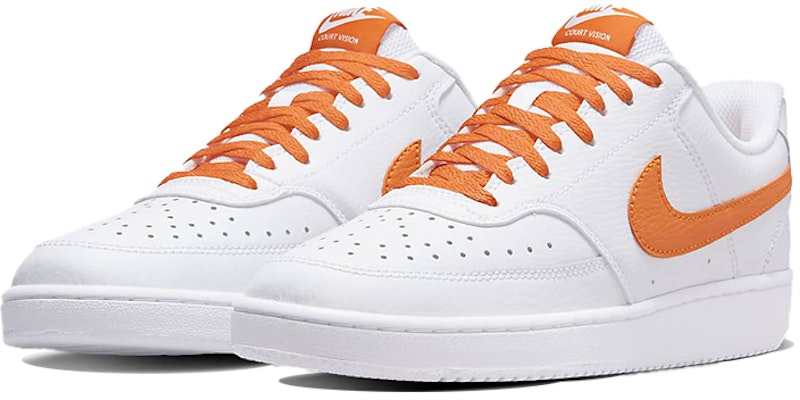 (W) Nike Court Vision Low-Top Sneakers Putih/Jingga CD5434-114 Lookbook (W) Nike Court Vision Low-Top Sneakers Putih/Jingga CD5434-114