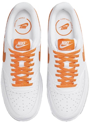 (W) Nike Court Vision Low-Top Sneakers Putih/Jingga CD5434-114 Shop (W) Nike Court Vision Low-Top Sneakers Putih/Jingga CD5434-114