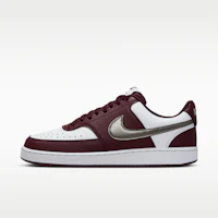 (Women) Nike Court Vision Low White/Burgundy Crush/Metallic Pewter IM7647-100 (Women) Nike Court Vision Low White/Burgundy Crush/Metallic Pewter IM7647-100