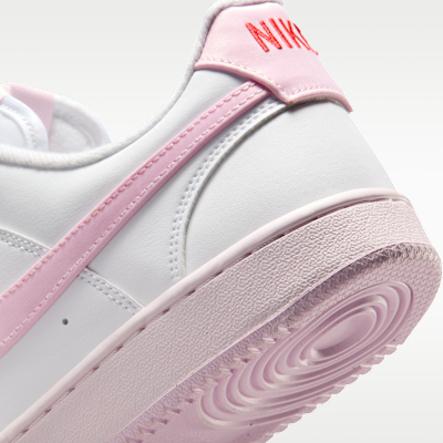 Cheap (W) Nike Court Vision Low Putih/Merah Crimson/Merah Jambu Mutiara/Buih Merah Jambu IR0797-100