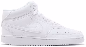 (Women) Nike Court Vision Mid 'Triple White' CD5436-100 (Women) Nike Court Vision Mid 'Triple White' CD5436-100