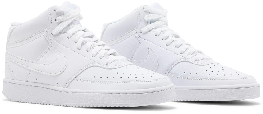 (Women) Nike Court Vision Mid 'Triple White' CD5436-100 Cheap (Women) Nike Court Vision Mid 'Triple White' CD5436-100