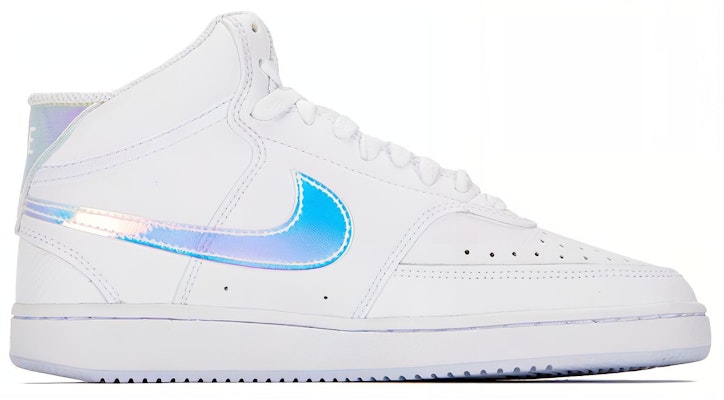 (Women) Nike Court Vision Mid 'White Iridescent' FD0819-100 Order (Women) Nike Court Vision Mid 'White Iridescent' FD0819-100