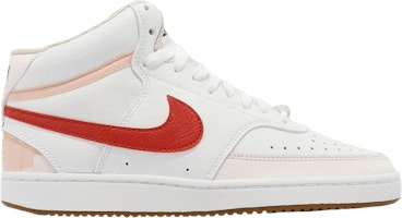 (Women) Nike Court Vision Mid 'White University Red' FD9915-161 (Women) Nike Court Vision Mid 'White University Red' FD9915-161
