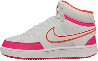 (Women) Nike Court Vision Mid Shoes For White/Pink DD8494-181 (Women) Nike Court Vision Mid Shoes For White/Pink DD8494-181