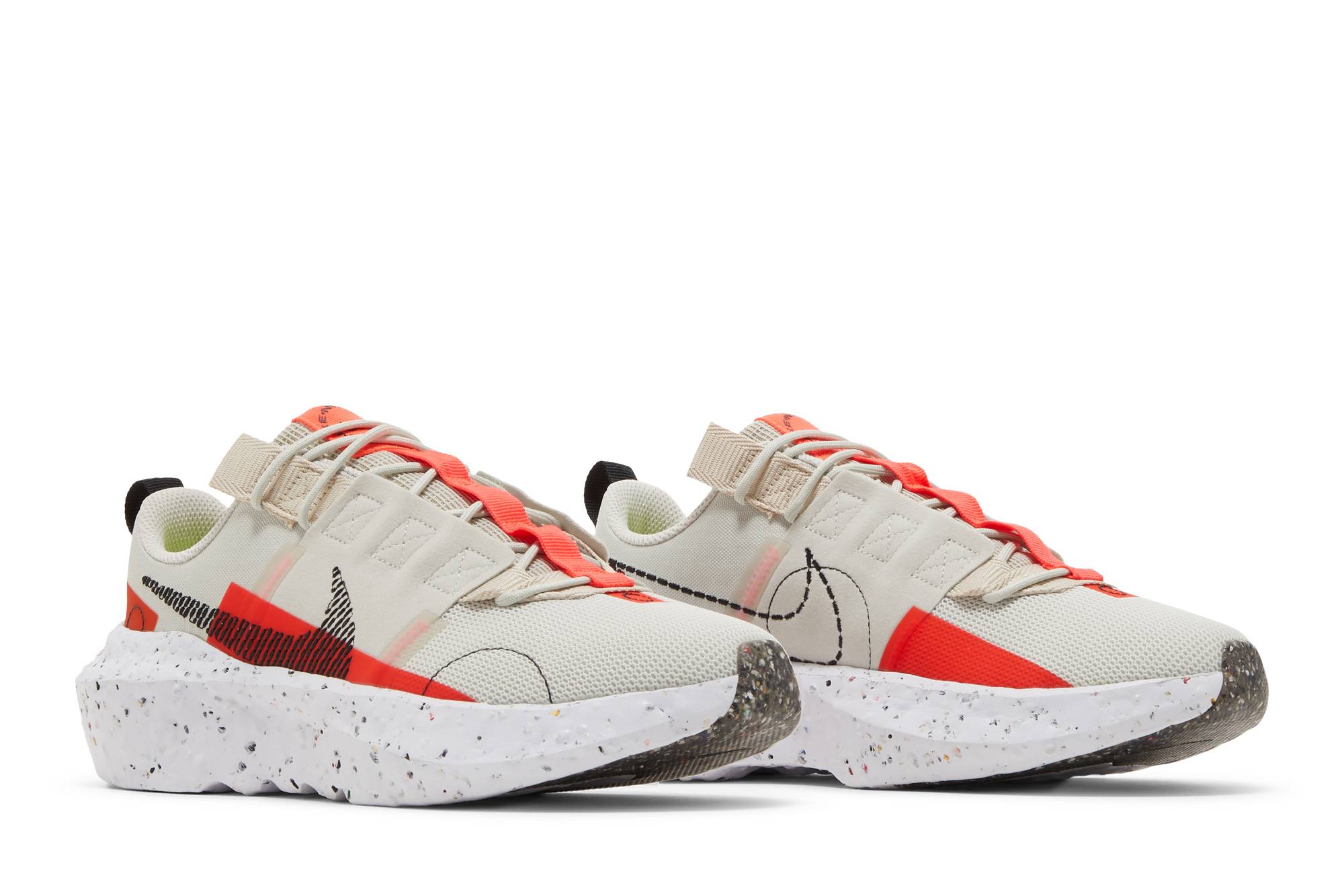 Cheap (W) Nike Crater Impact 'Light Bone Bright Crimson' - Tulang Cerah Merah Crimson CW2386-003