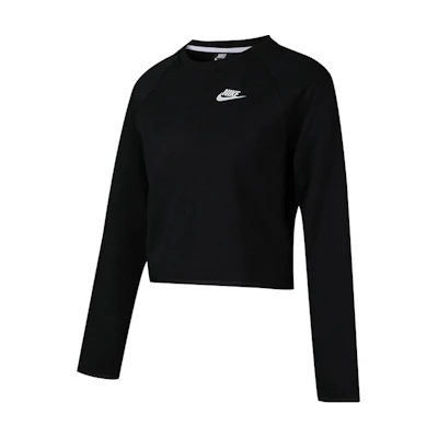(Women) Nike Cropped Pullover Hoodie Black BV3452-010