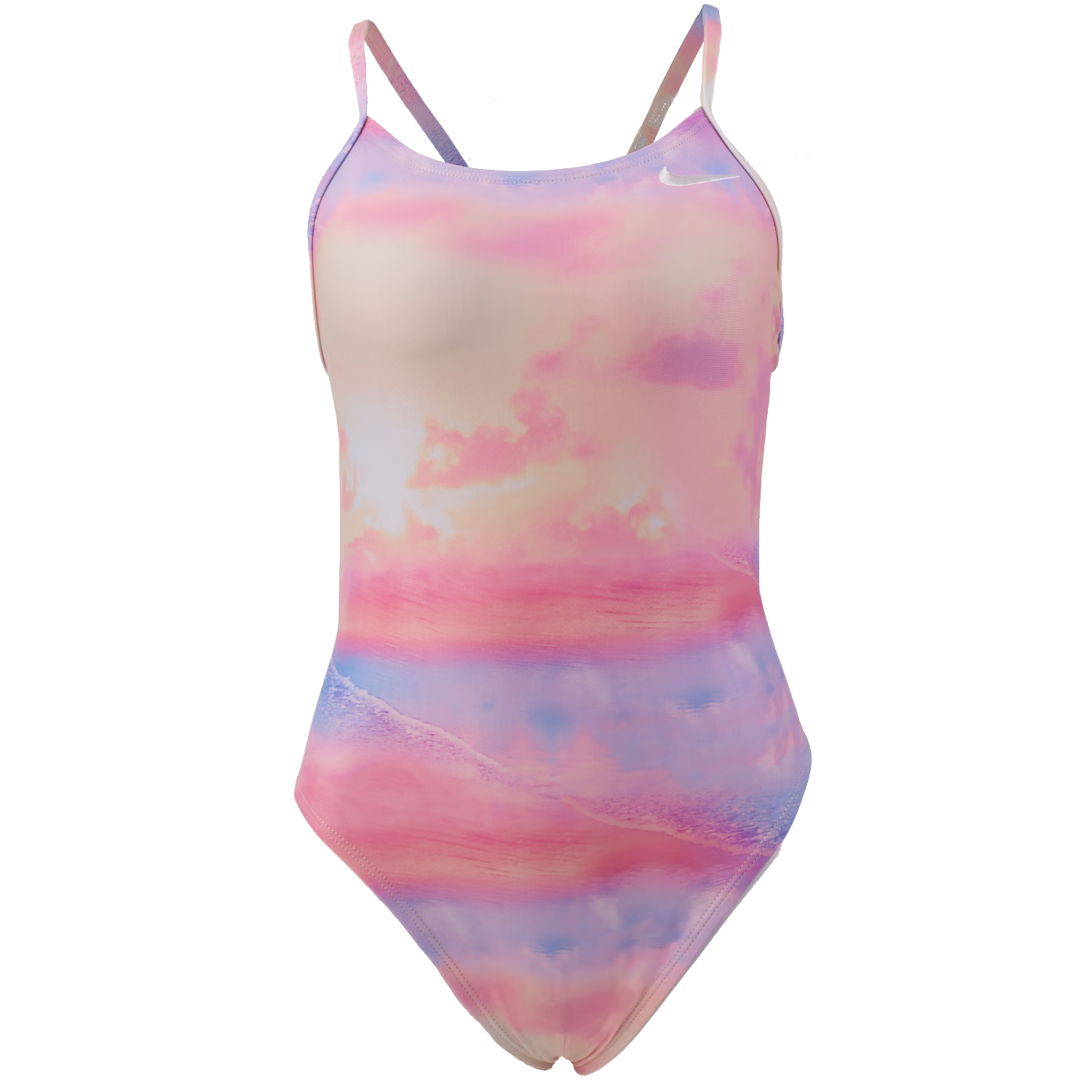 (Women) Nike Cut-Out Back High-Leg One-Piece Swimsuit NESSF016-858