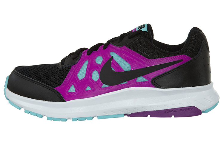 (Women) Nike Dart 11 Lightweight Breathable Low Tops Casual Black Purple 724477-007