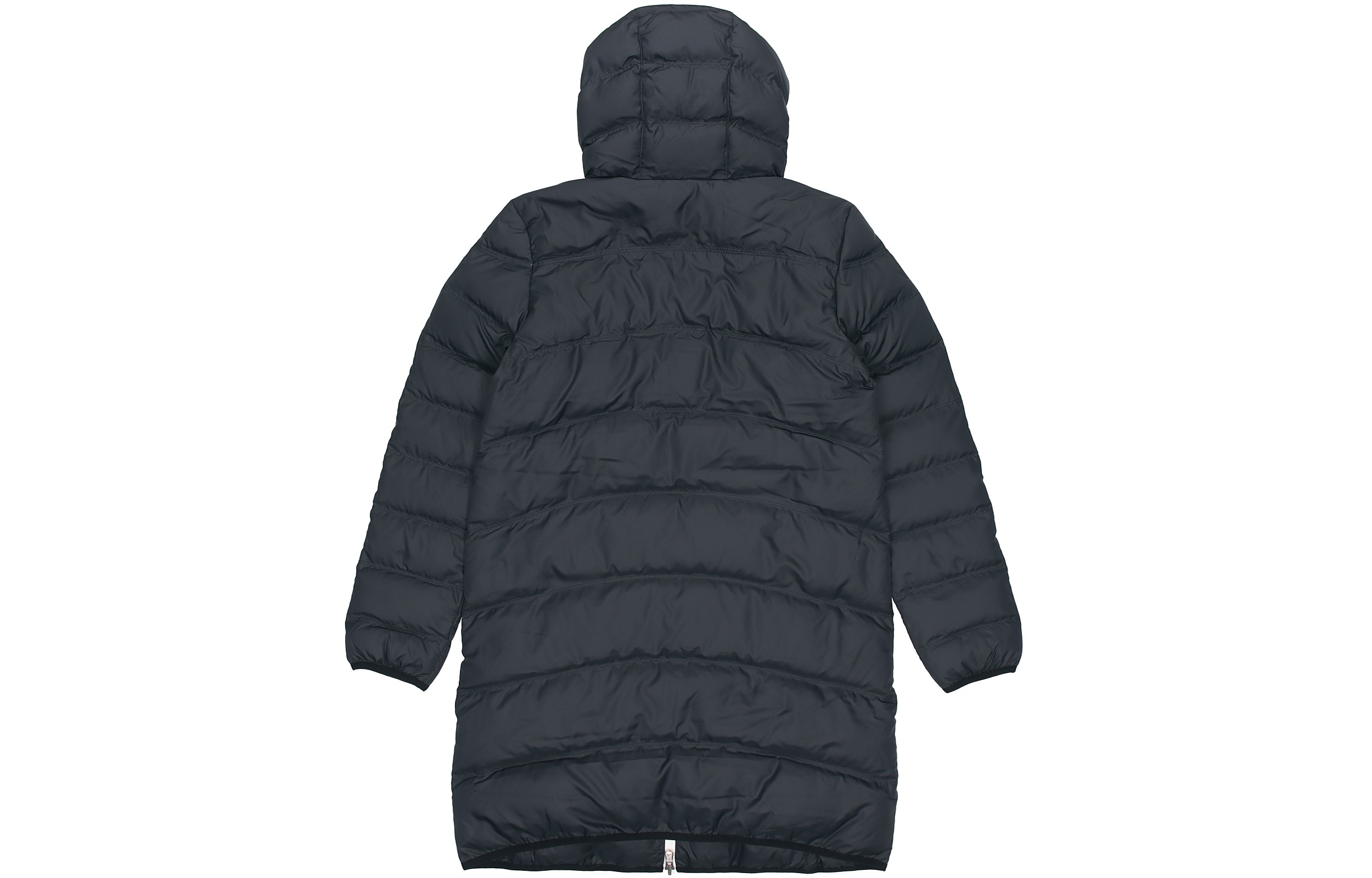 Lookbook (Women) Nike Down Fill Winter Hooded Mid-Length Puffer Jacket Black CU0285-010