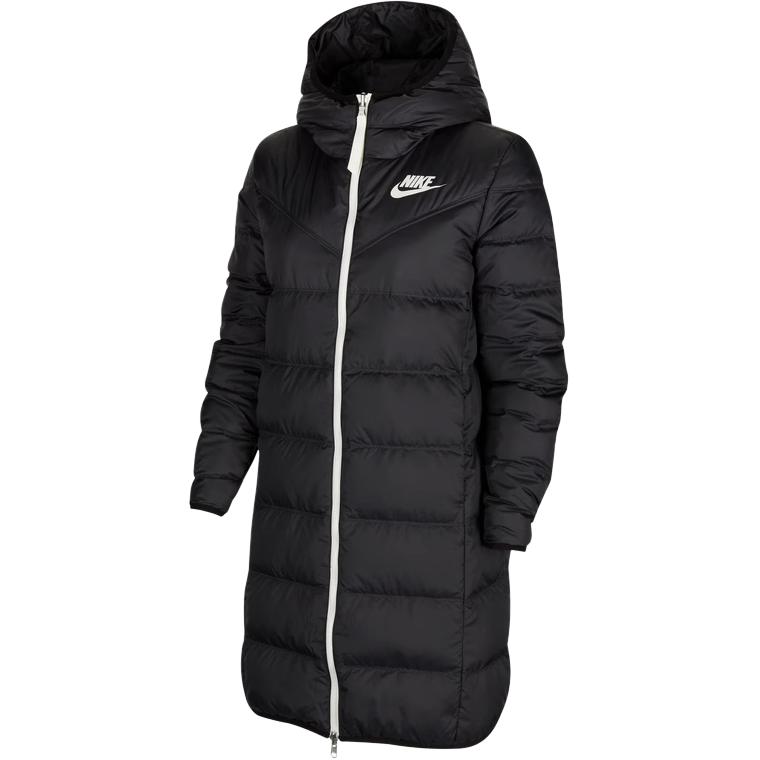 Shop (Women) Nike Down Fill Winter Hooded Mid-Length Puffer Jacket Black CU0285-010