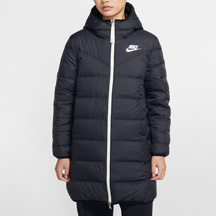 Purchase (Women) Nike Down Fill Winter Hooded Mid-Length Puffer Jacket Black CU0285-010