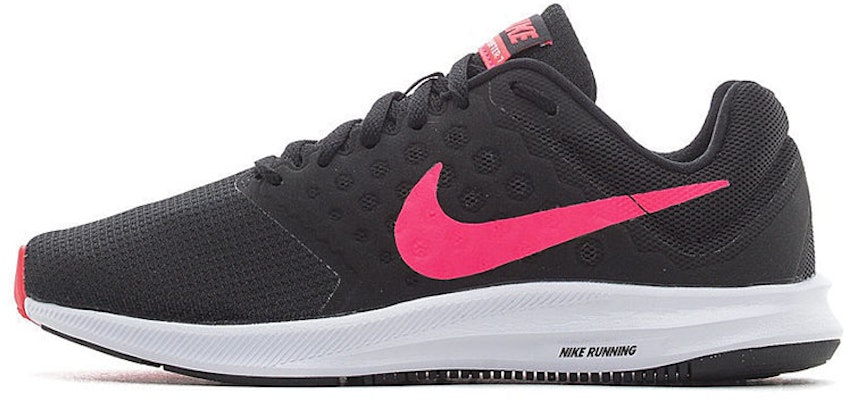 (Women) Nike Downshifter 7 Damping Non Slip Color Matching Black/Pink 852466-008 Buy (Women) Nike Downshifter 7 Damping Non Slip Color Matching Black/Pink 852466-008