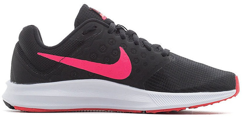 (Women) Nike Downshifter 7 Damping Non Slip Color Matching Black/Pink 852466-008 Order (Women) Nike Downshifter 7 Damping Non Slip Color Matching Black/Pink 852466-008