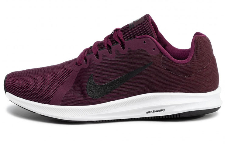 (Women) Nike Downshifter 8 Low-Top Deep-Wine 'Wine Red White' 908994-600