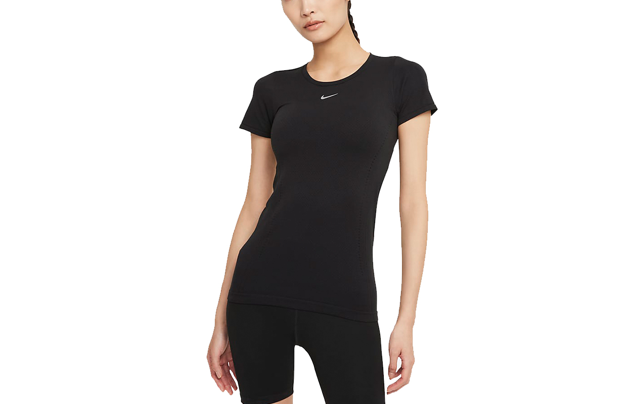 (Women) Nike Dri-Fit Adv Aura Black Slim-Fit Quick-Dry Sports T-Shirt DD0589-010