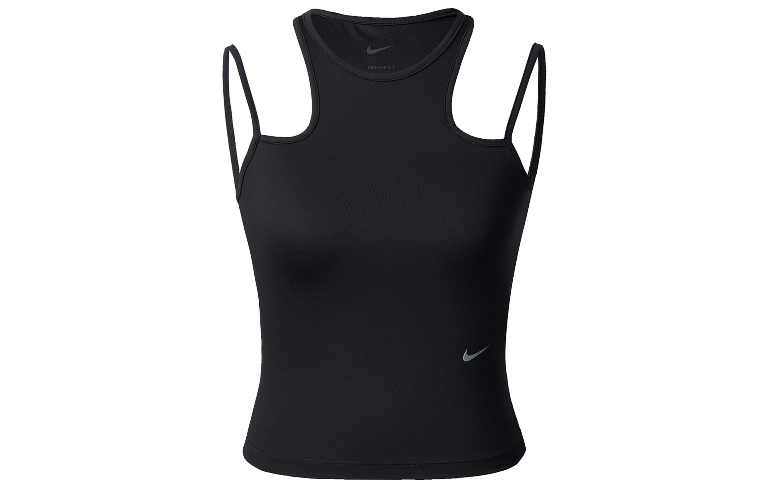 (Women) Nike Dri-FIT Black Sleeveless Tank Top with Logo. DX6488-010