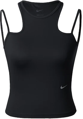 (Women) Nike Dri-FIT Black Sleeveless Tank Top with Logo. DX6488-010 Buy (Women) Nike Dri-FIT Black Sleeveless Tank Top with Logo. DX6488-010