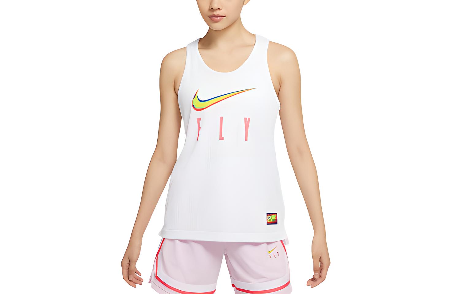 (Women) Nike Dri-FIT Fly Reversible Basketball Tank Top White DM7905-106