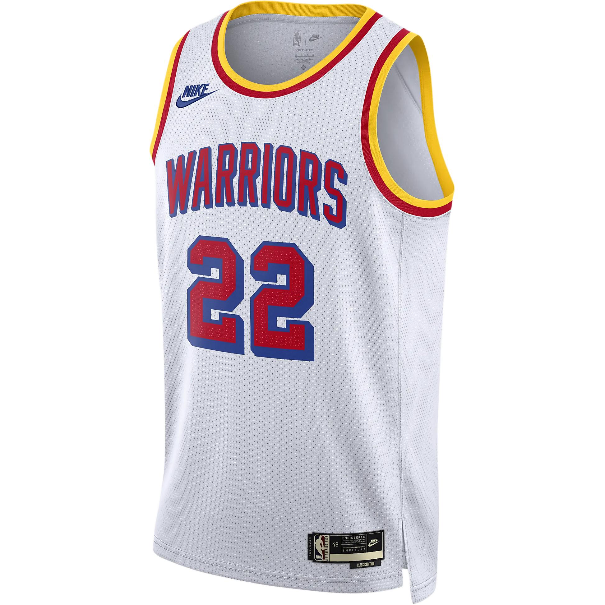 Nike DRI-FIT Golden State Warriors Andrew Wiggins Mesh Jersey White. FQ4689-101