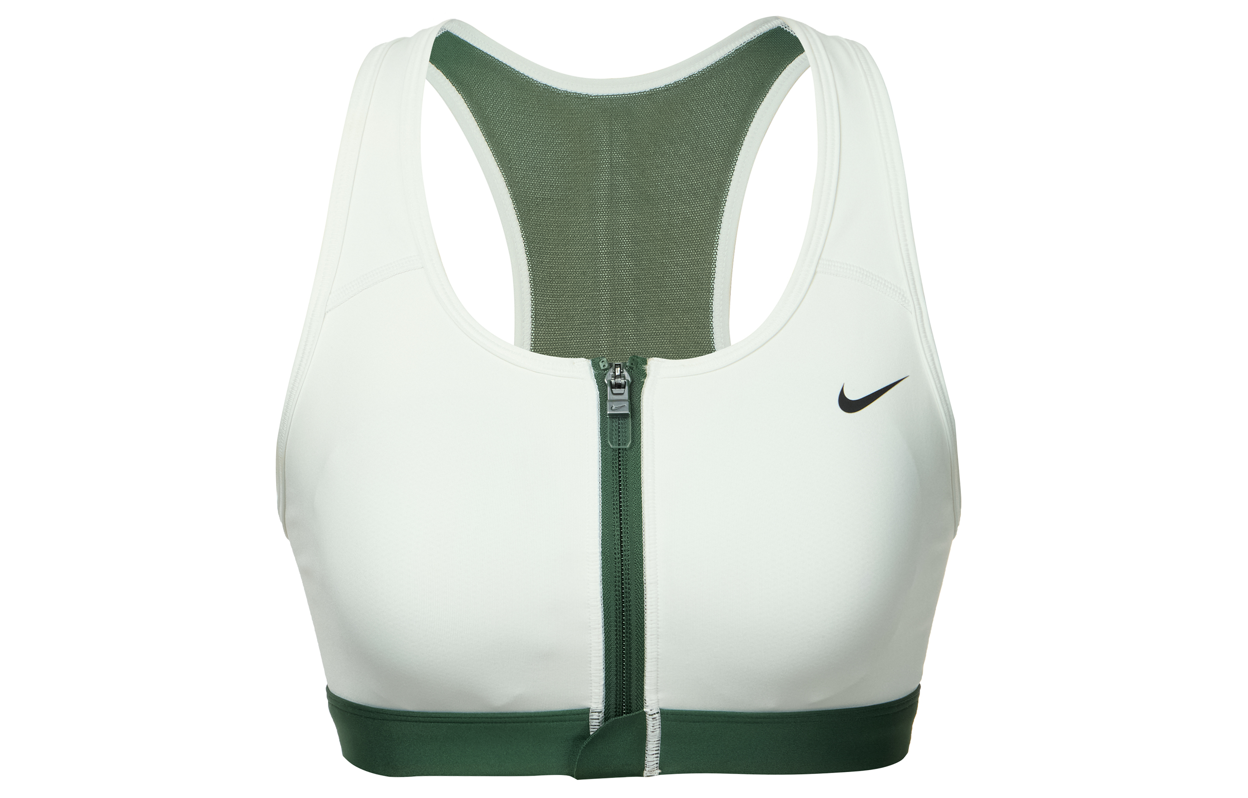 (Women) Nike Dri-FIT Medium-Support Zip-Front Sports Bra Summit White FQ0696-121