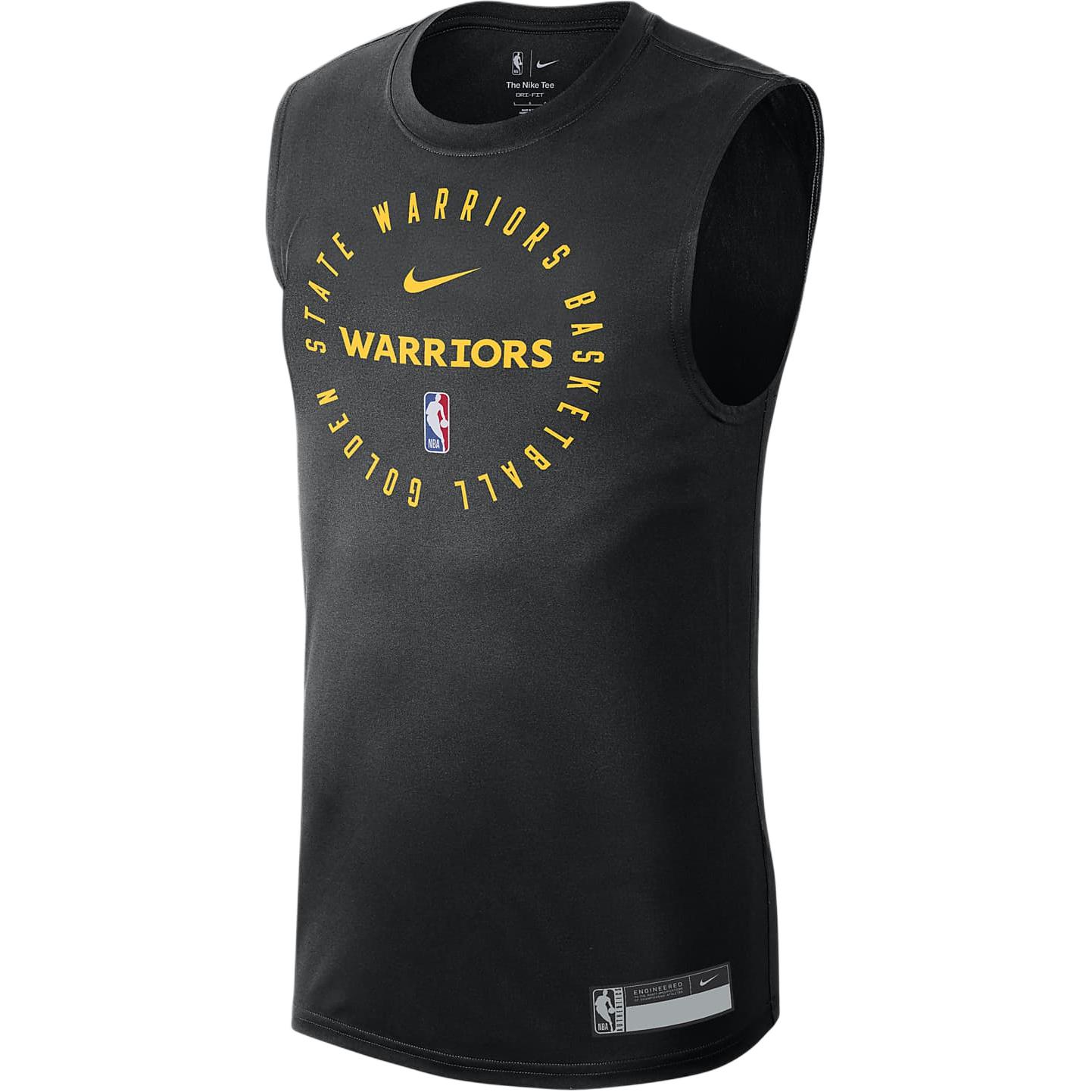Nike DRI-FIT NBA Golden State Warriors Logo Sleeveless T-Shirt Black HF1870-010